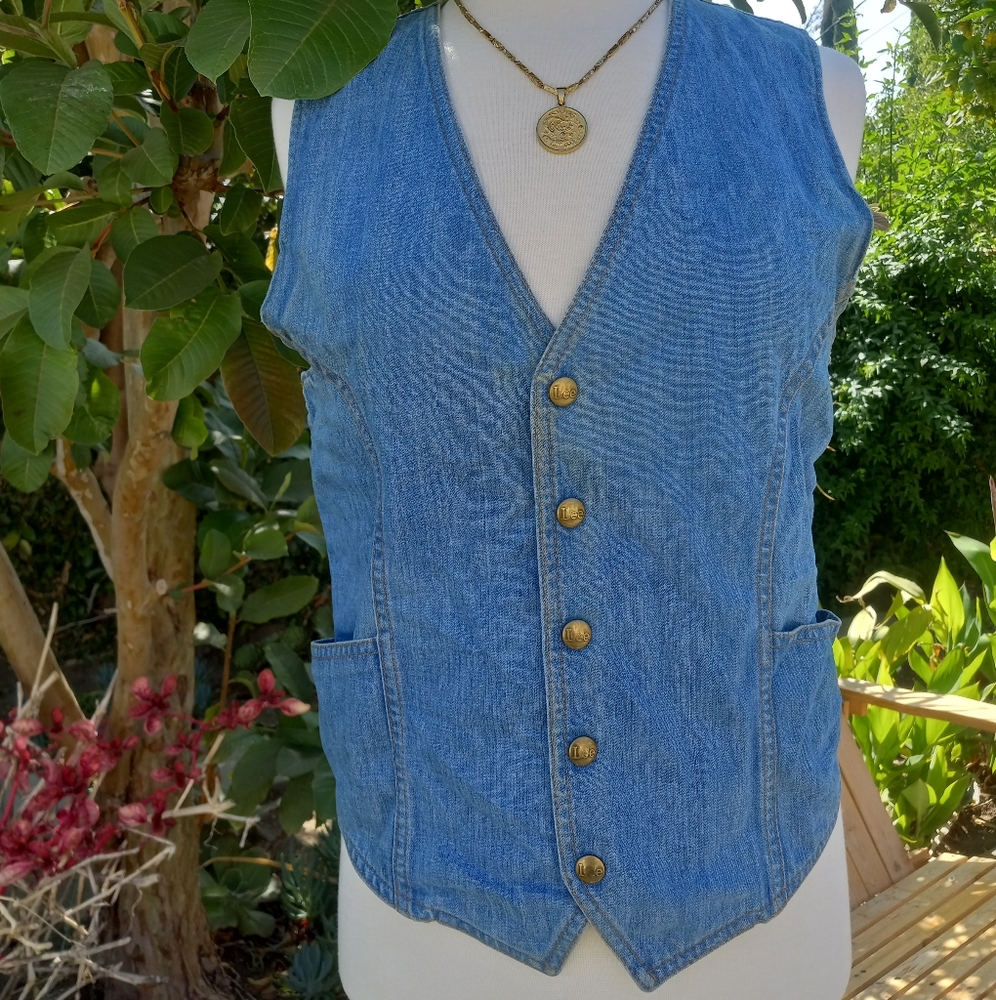 Vintage Lee Jean vest size medium